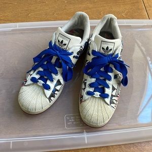 Adidas Originals Superstar custom anniversary edition - size 12